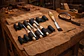 Conjunto de Formões em Bolsa de Couro (6 Peças) – Kirschen (Chisel Set) - Thumbnail 1