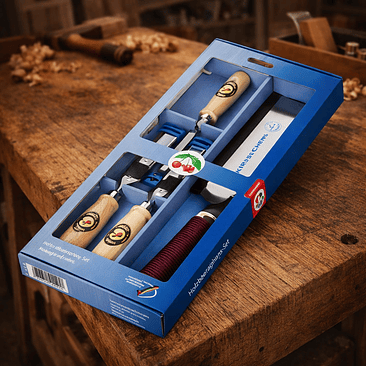 Conjunto de Formões com Serra Japonesa (4 Peças) – Kirschen (Chisel Set with Japanese Saw) 1