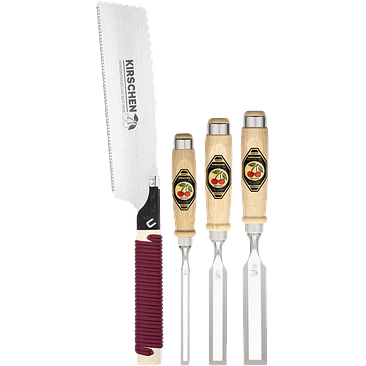 Conjunto de Formões com Serra Japonesa (4 Peças) – Kirschen (Chisel Set with Japanese Saw) 3