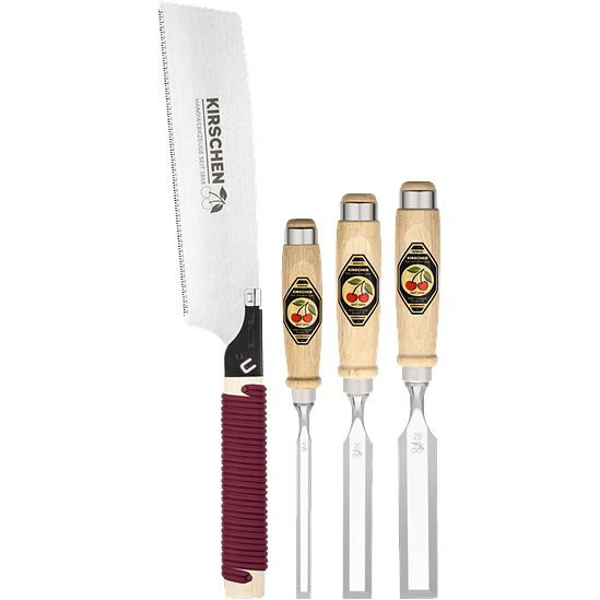 Conjunto de Formões com Serra Japonesa (4 Peças) – Kirschen (Chisel Set with Japanese Saw) 3