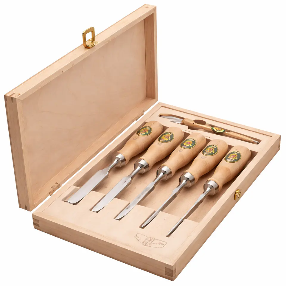 Conjunto de Formões para Caudas-de-Andorinha (6 Peças) – Kirschen (Dovetail Chisel Set) 2