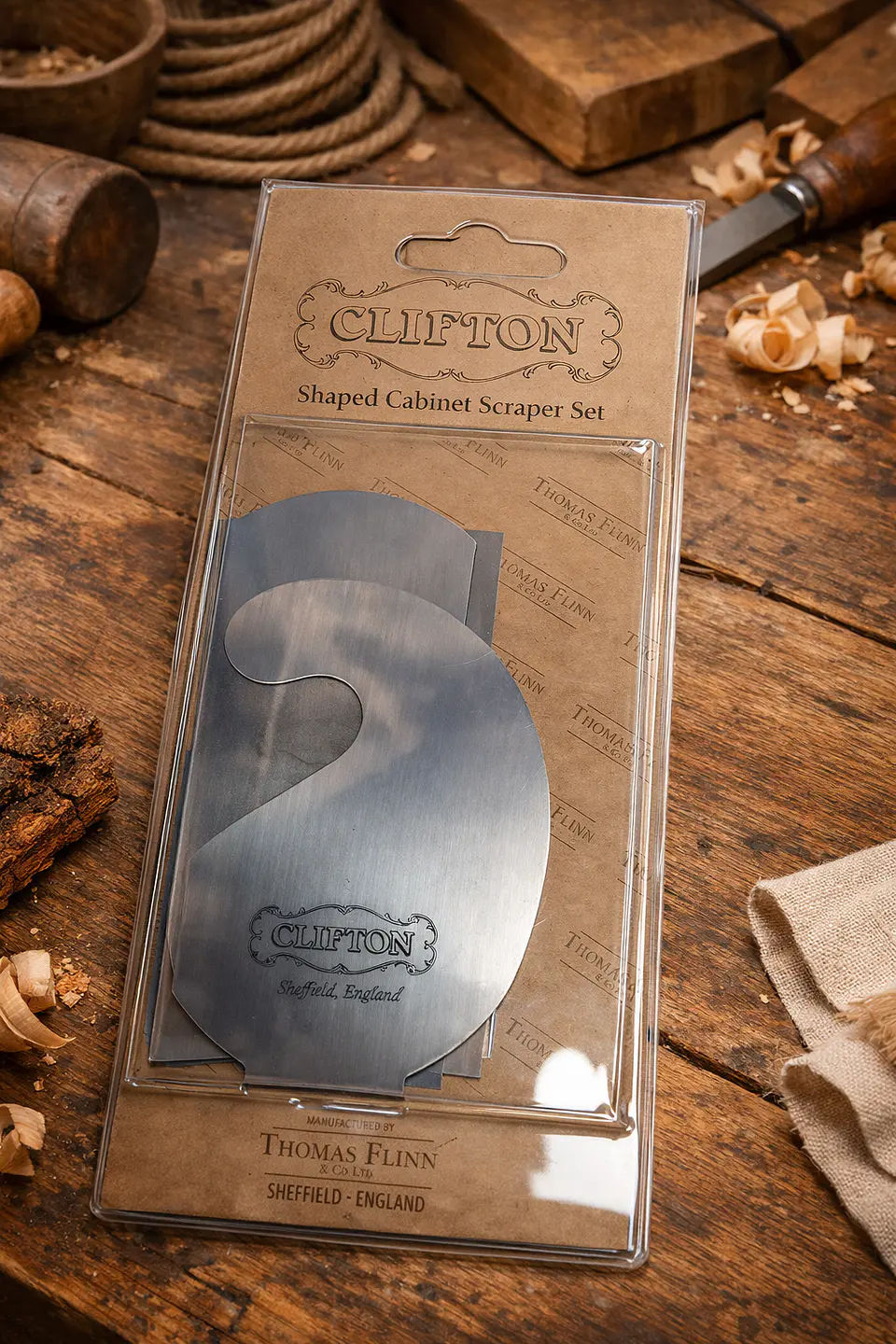 Clifton – Juego de raspadores para trabajar la madera (3 piezas) 1