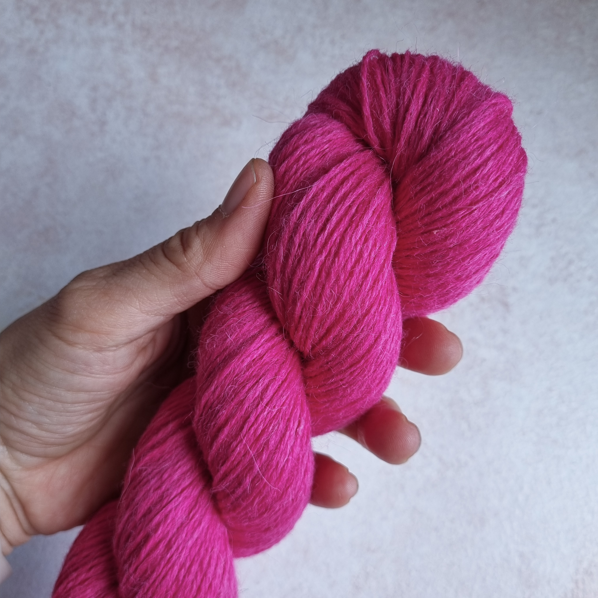 Wool/ Alpaca Sport Fucsia 1