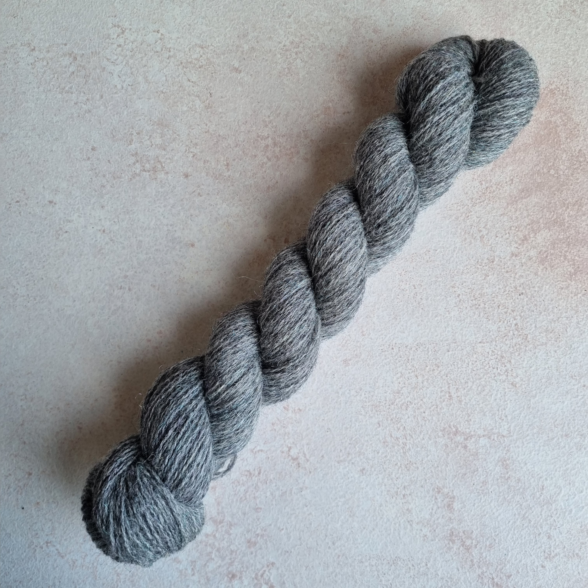 Lana Corriedale Lurex Gris Fingering 2