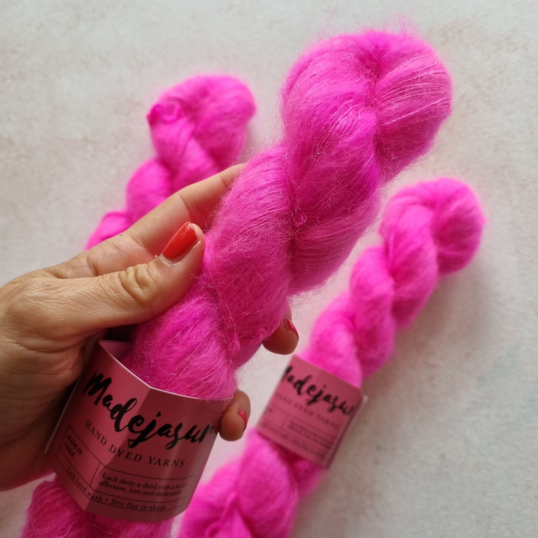 LADY PINK KID Mohair Silk 1