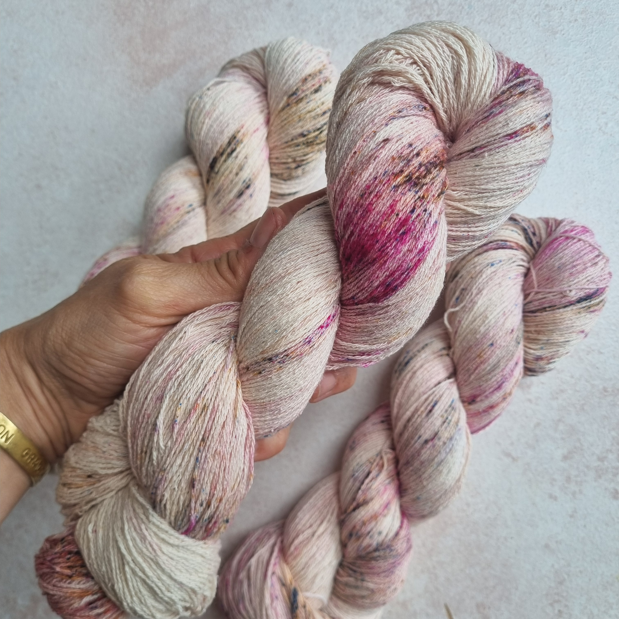 Machiatto Pink Seda Bourette 1