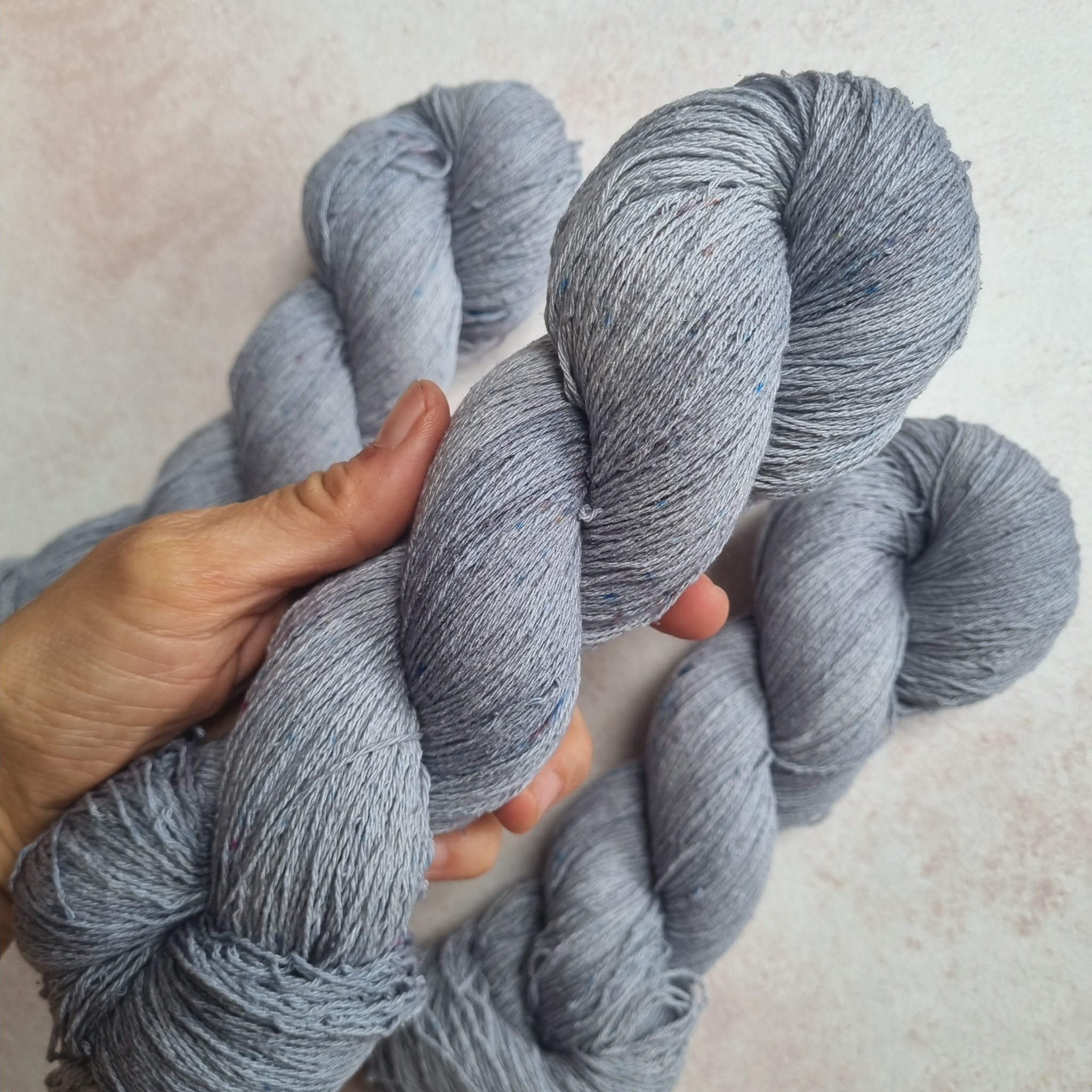 Bourette Silk Slate 1