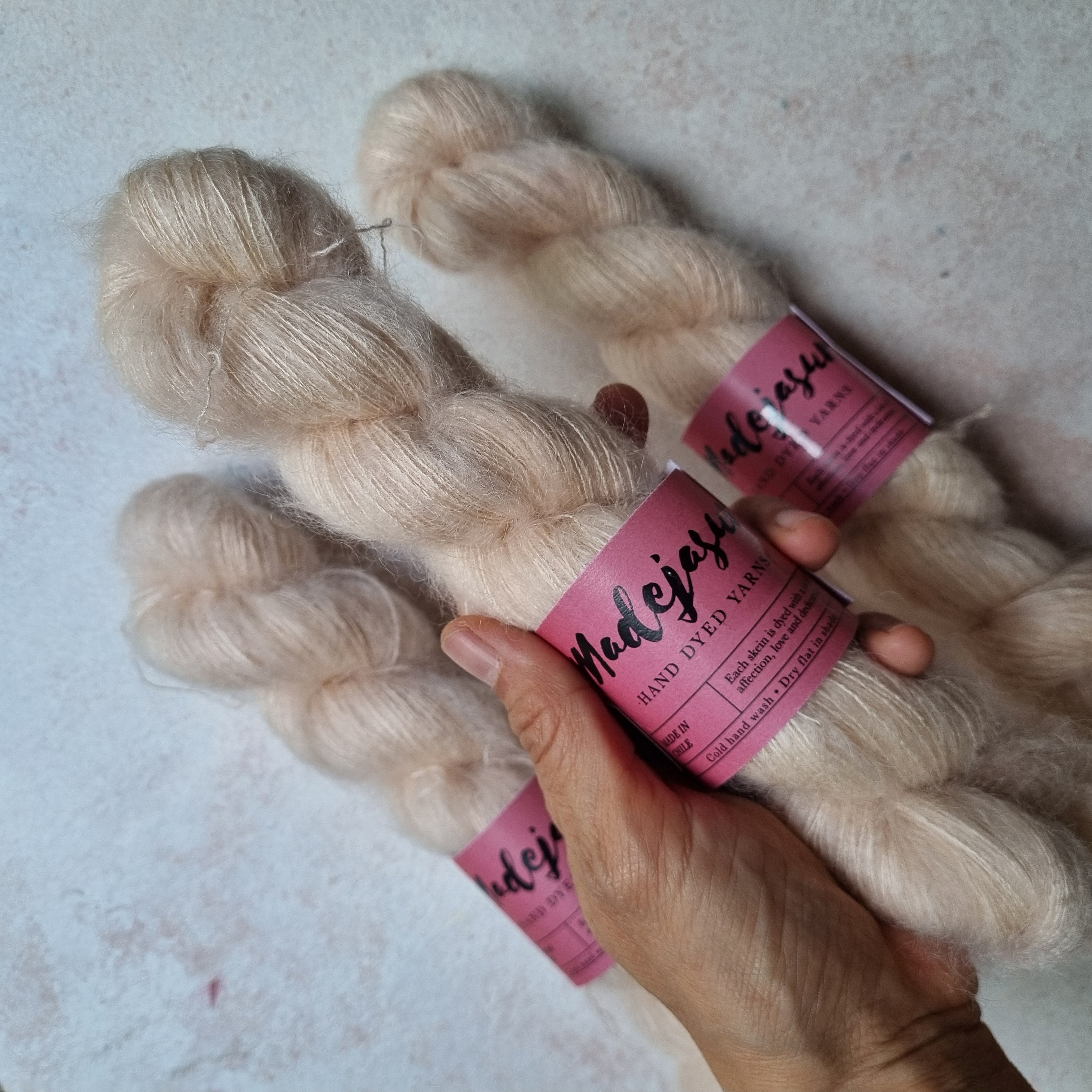 Pink Damask Kid Mohair Silk 1