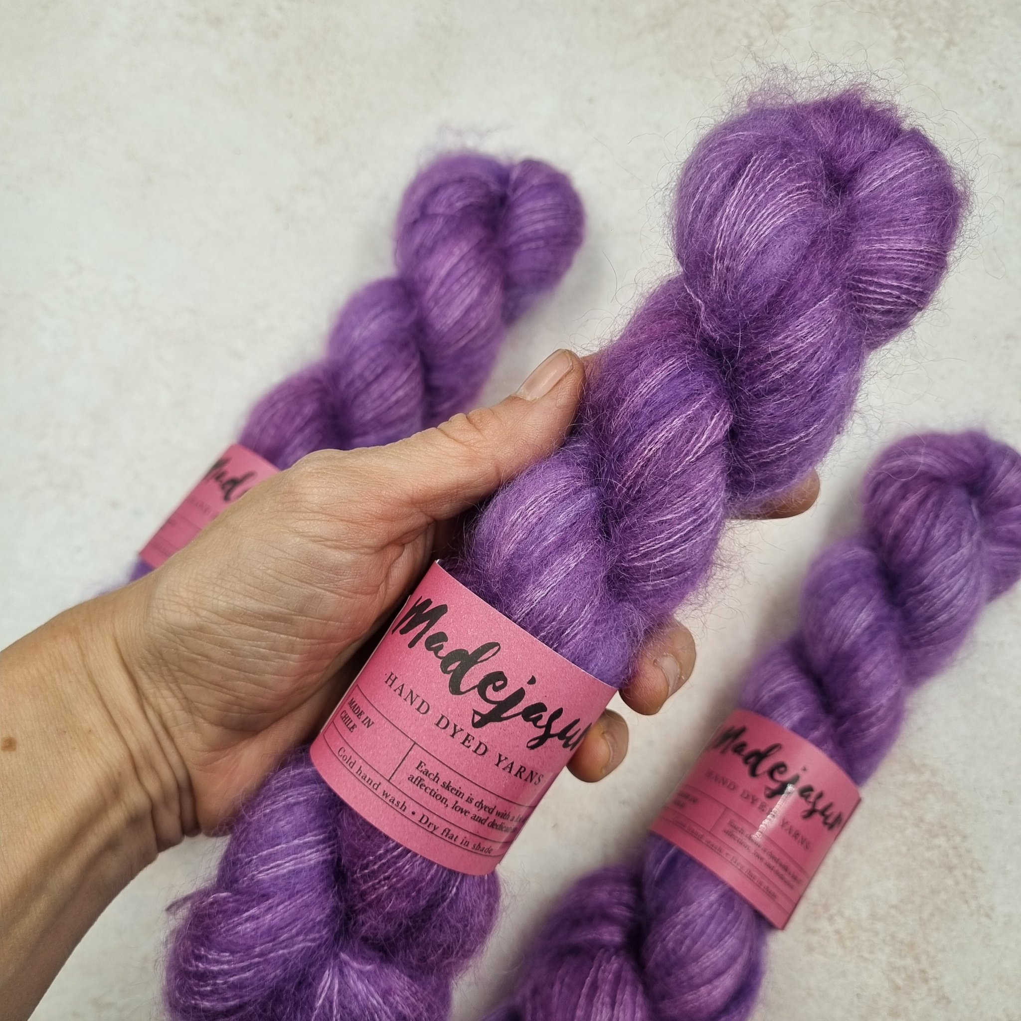 Púrpura Kid Mohair Silk 1