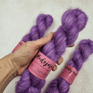 Púrpura Kid Mohair Silk