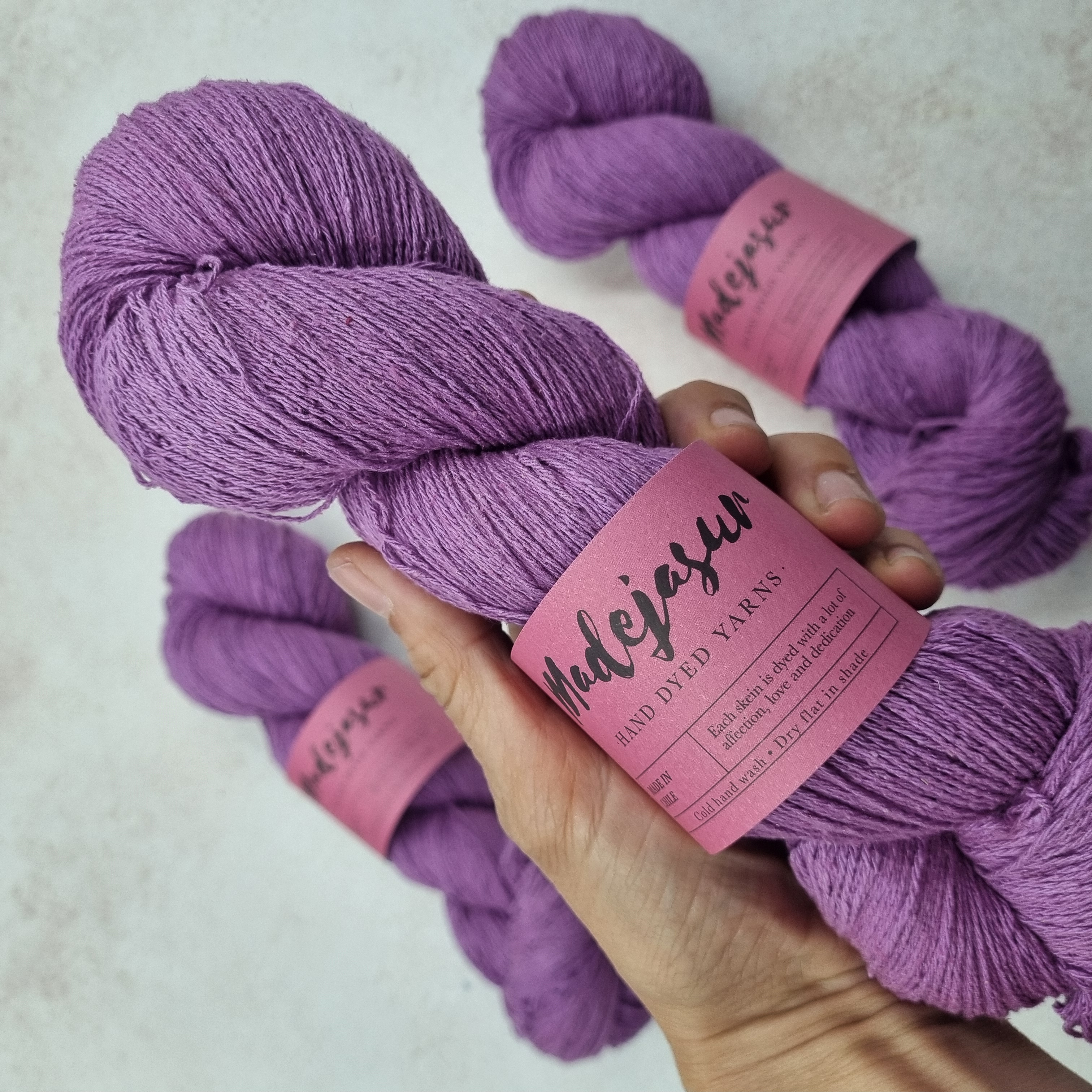 Púrpura Seda Bourette 1