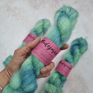 Verditer Kid Mohair Silk