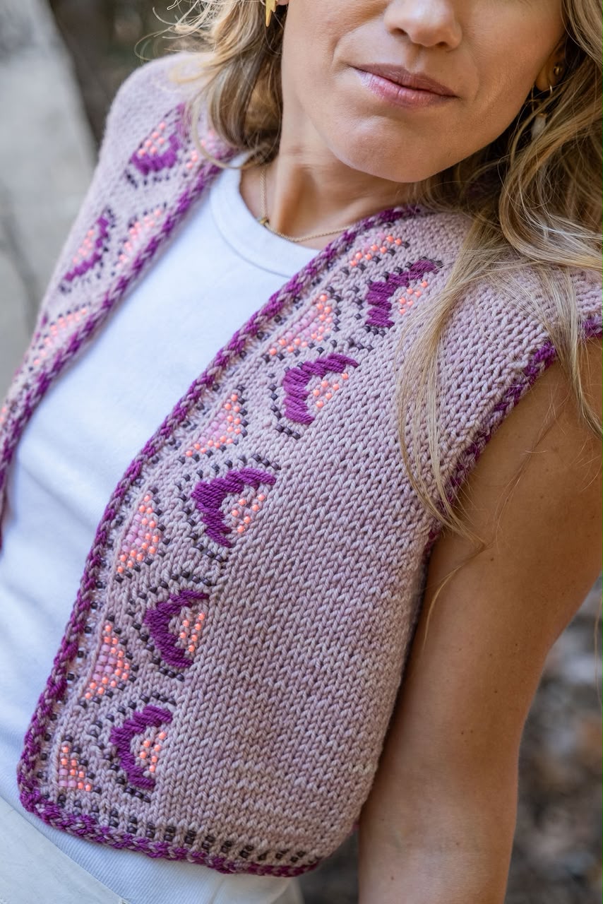PRE VENTA Boho Vest KIT TORNASOL talla 1/2 2