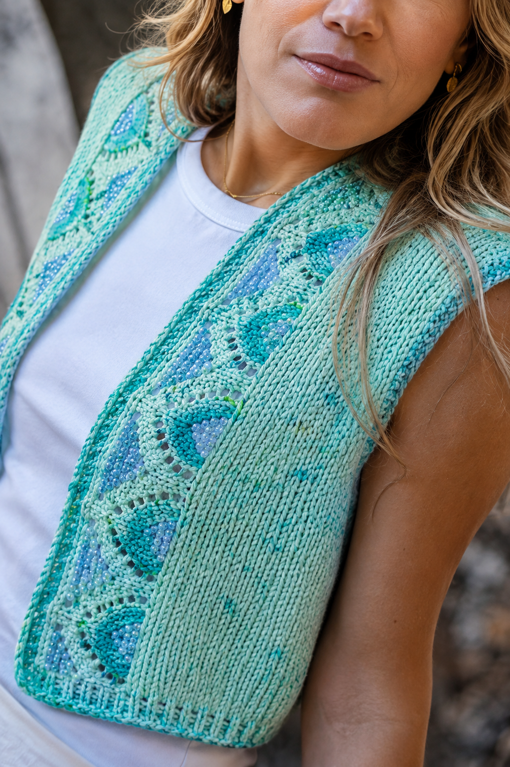 PRE VENTA Boho Vest KIT BALTIC talla 1/2  3