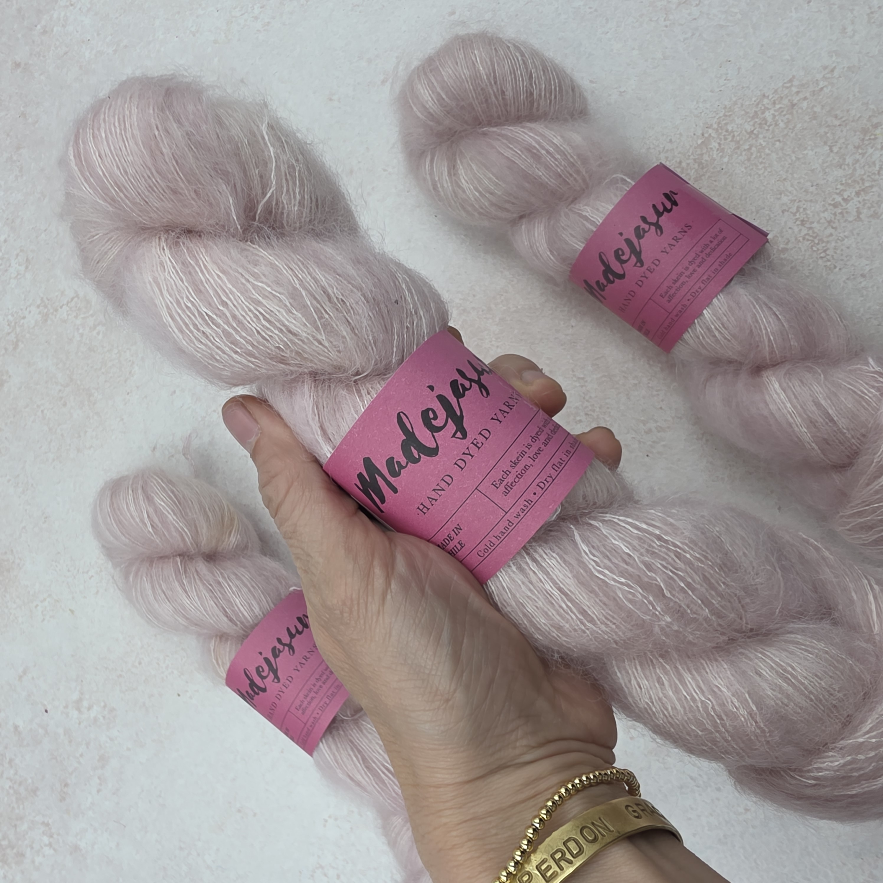Amour Pink Kid Mohair Silk 1