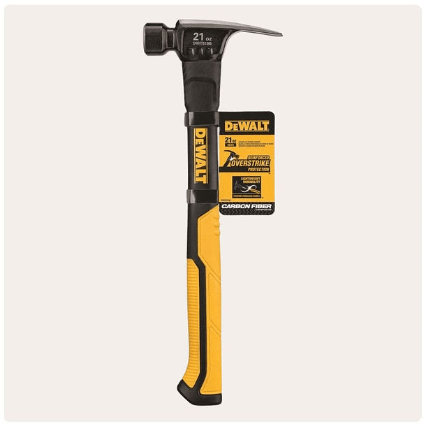 Martillo Dewalt mango de fibra de vidrio de 21 oz DWHT51385 1