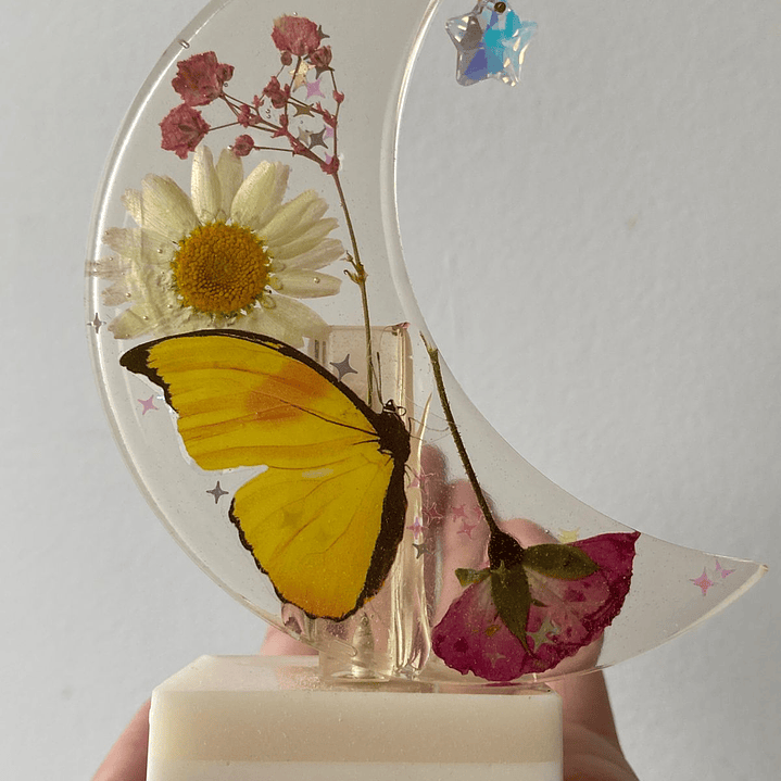 🌙 Luna de Vida – botánica con mariposa 1