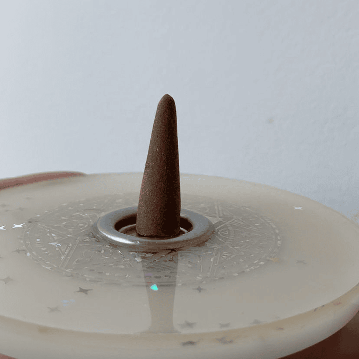 💫 Porta Incienso en Resina con Símbolo  Holográfico 2