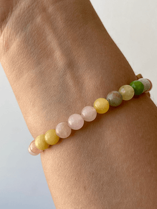 ✨ Pulsera Mariposa & Ágata Multicolor ✨ 17 cm