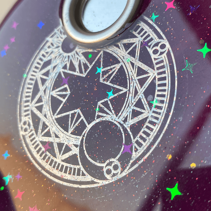 💫 Porta Incienso en Resina con Símbolo  Holográfico 3