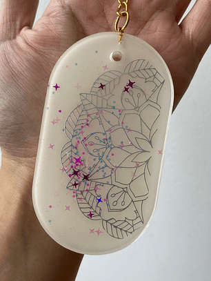 ✨ Llavero Mandala Estrella Floral ✨