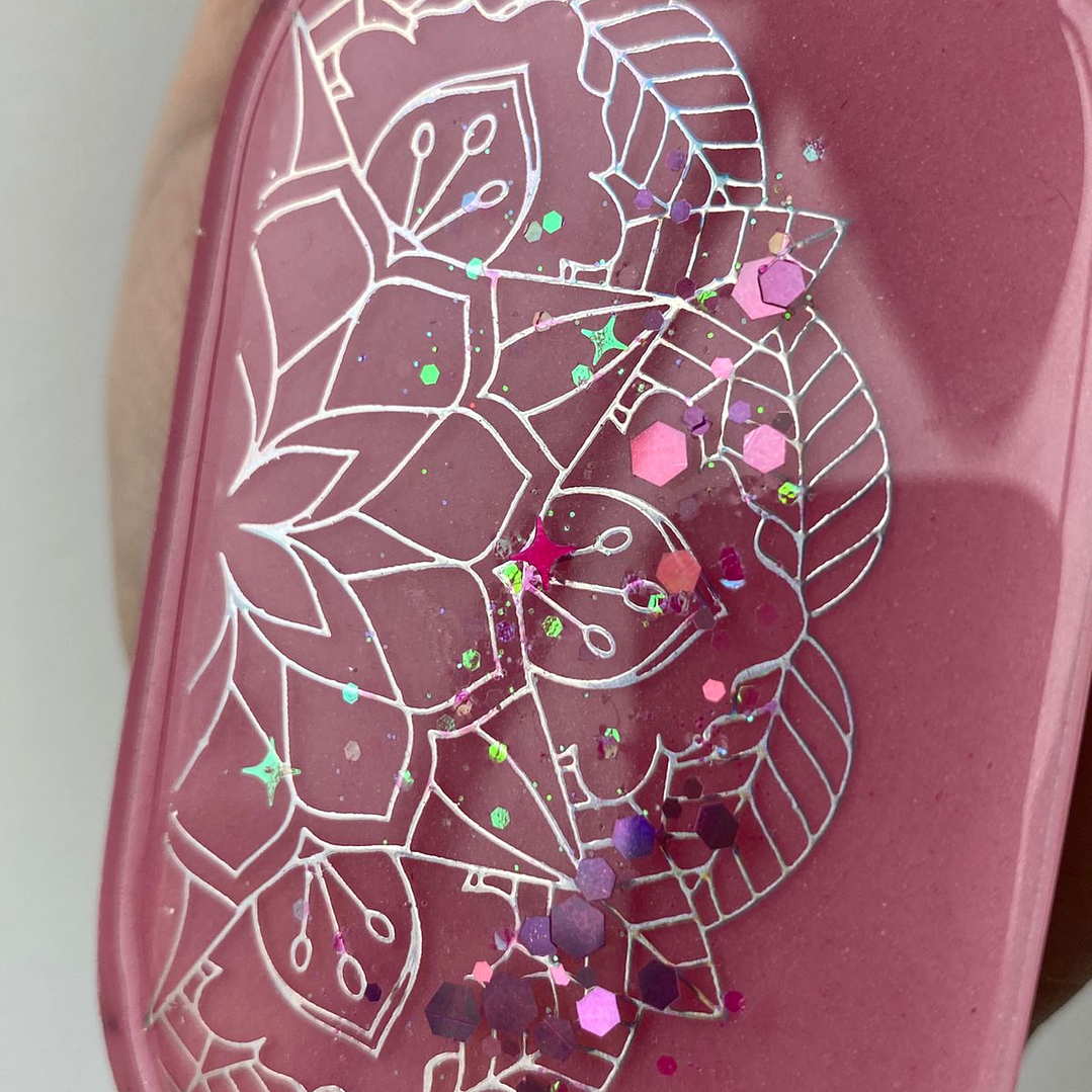 ✨ Llavero Mandala Floral Rosa ✨ 2