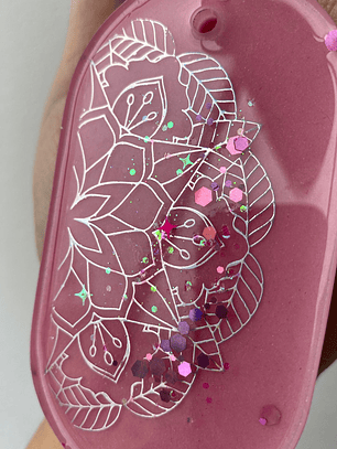 ✨ Llavero Mandala Floral Rosa ✨