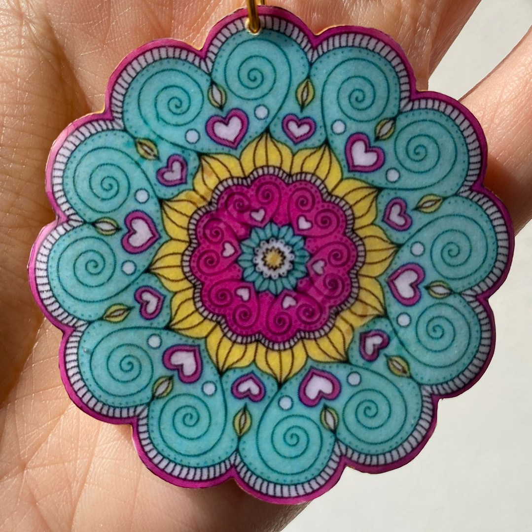 🌈 Llavero Mandala de Colores 🌈 1