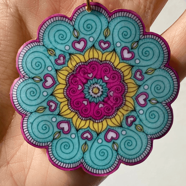🌈 Llavero Mandala de Colores 🌈 1