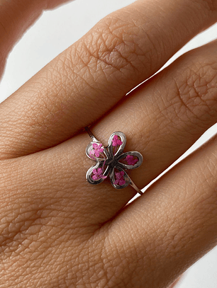 Anillo “Flor Fucsia” 🌸✨