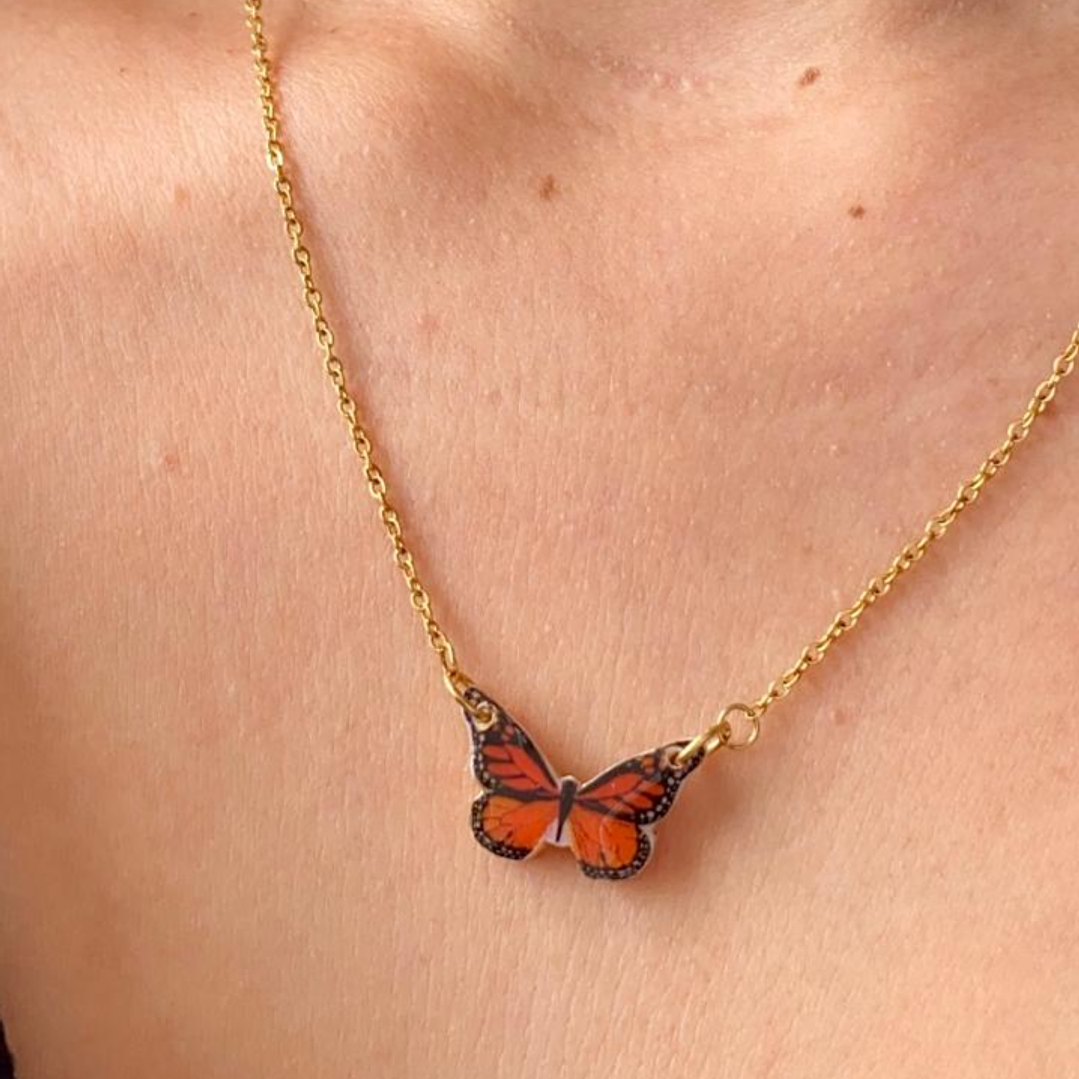 Collar Mariposa Mónarca (Edición Alas Extendidas) 1