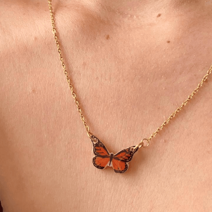 Collar Mariposa Mónarca (Edición Alas Extendidas) 1