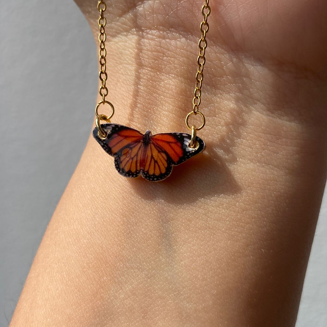 Collar Mariposa Mónarca (Edición Alas Extendidas) 2