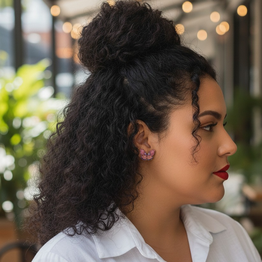 Aretes Libélula Amarilla en Madera 2