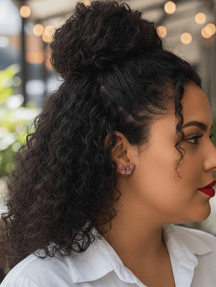 Aretes Libélula Amarilla en Madera