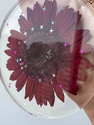 Colgante Mural Gerbera Carmesí