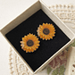Aretes Girasol en Madera - Miniatura 1