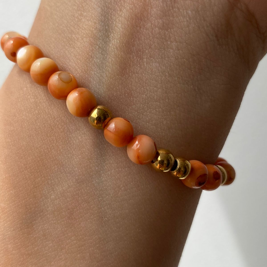 Pulsera “Aura Floral Nacarada” 2