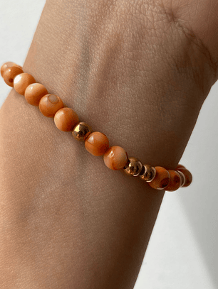 Pulsera “Aura Floral Nacarada”