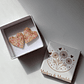 Aretes Corazón Floral en Madera - Miniatura 3