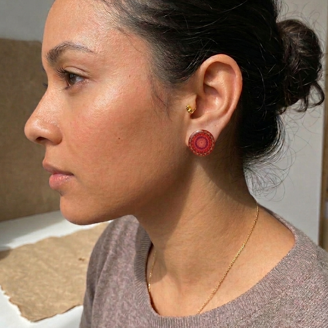 Aretes Mandala ancestral 2