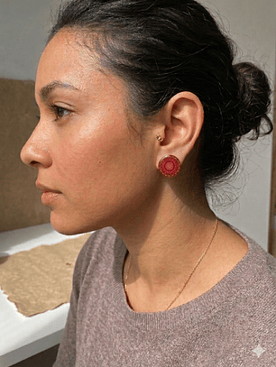 Aretes Mandala floral