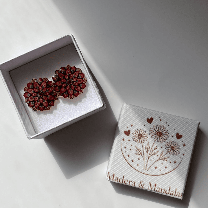 Aretes Mandala floral 3