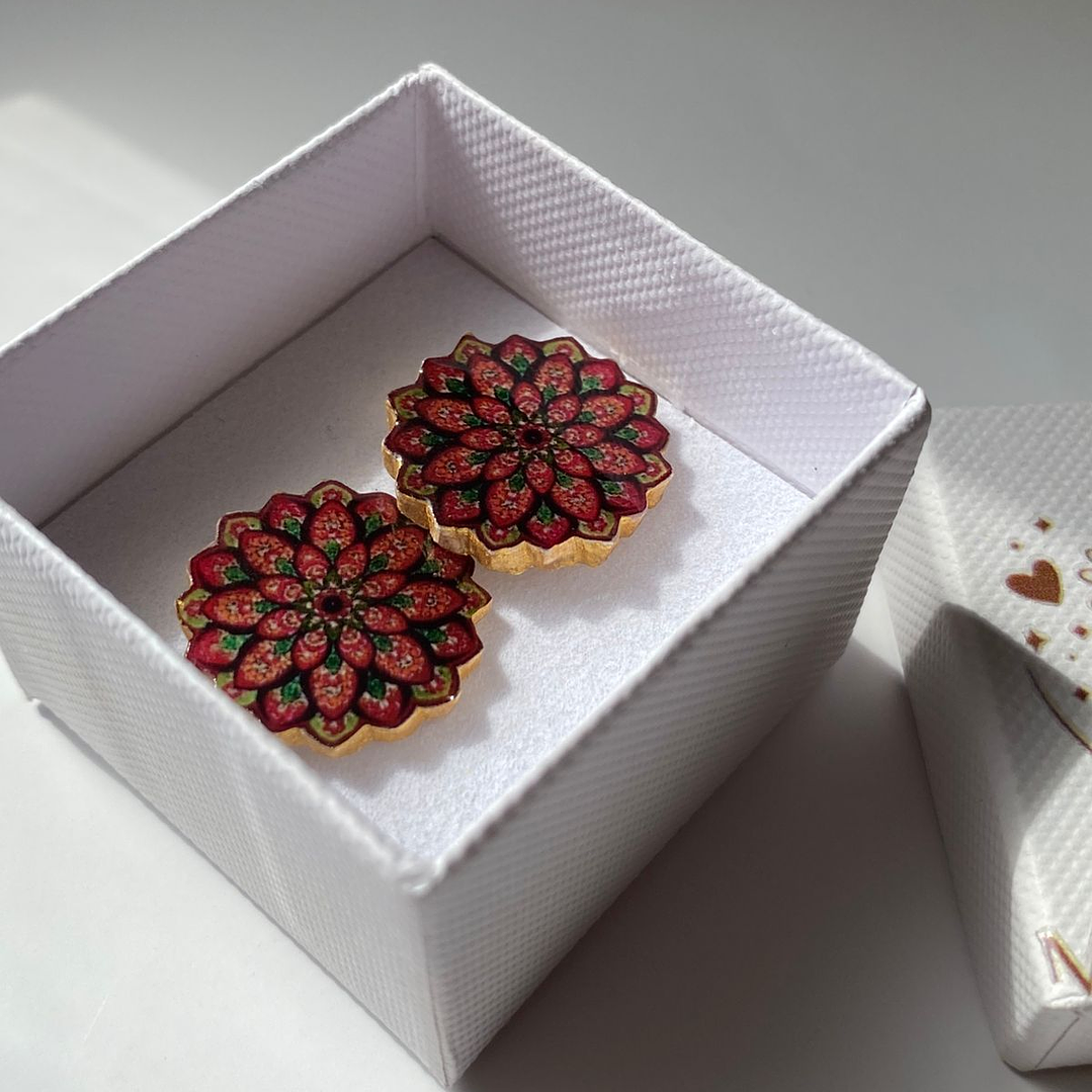 Aretes Mandala floral 1