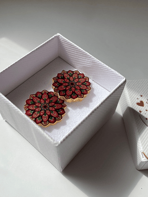 Aretes Mandala floral