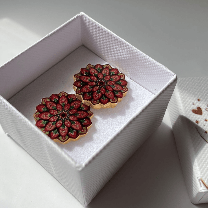 Aretes Mandala floral 1