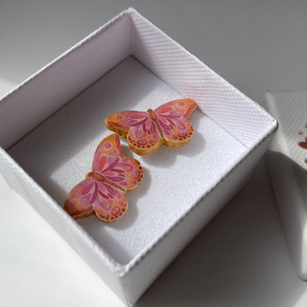 Aretes mariposa fantasía 1
