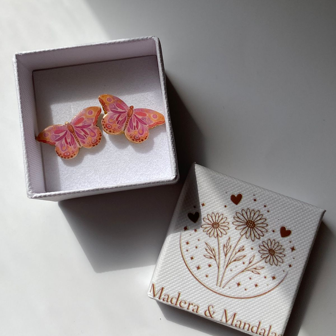 Aretes mariposa fantasía 3