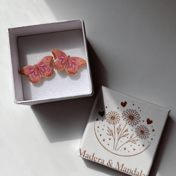 Aretes mariposa fantasía 3