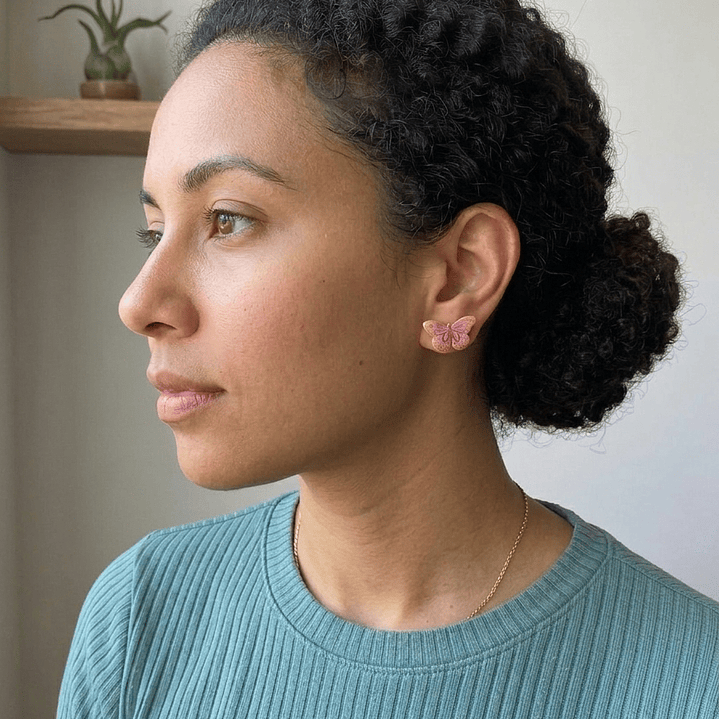 Aretes mariposa fantasía 2